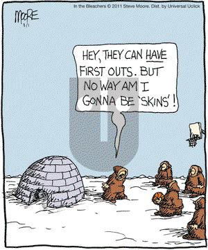 In the Bleachers on Tuesday March 1, 2011 Comic Strip