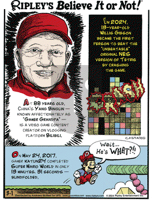 Ripley's Believe It or Not - Friday March 1, 2024 Comic Strip