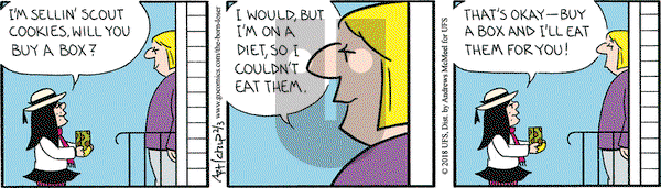 The Born Loser on Saturday February 3, 2018 Comic Strip
