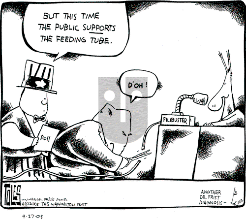 Tom Toles on Wednesday April 27, 2005 Comic Strip