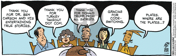 La Cucaracha on Thursday November 26, 2015 Comic Strip