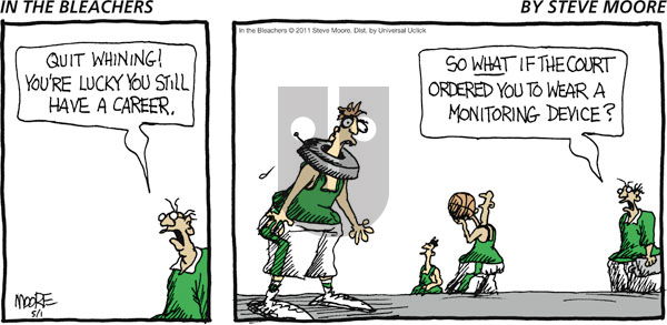 In the Bleachers on Sunday May 1, 2011 Comic Strip