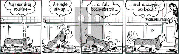Fred Basset on Saturday July 5, 2008 Comic Strip