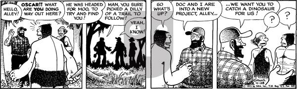 Alley Oop on Saturday April 28, 1973 Comic Strip