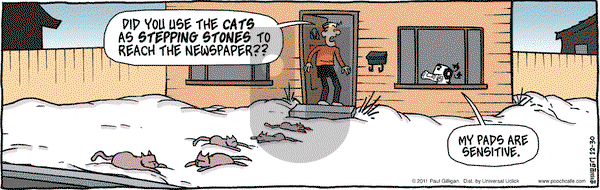 Pooch Cafe on Friday December 30, 2011 Comic Strip