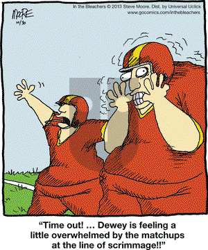 In the Bleachers on Wednesday October 30, 2013 Comic Strip