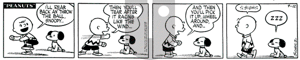 Peanuts on Saturday September 12, 1953 Comic Strip