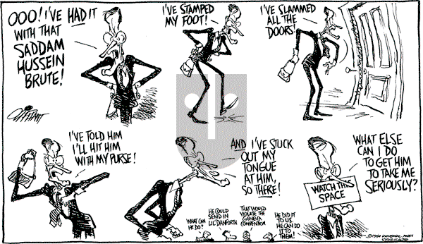 Pat Oliphant - Thursday November 1, 1990 Comic Strip