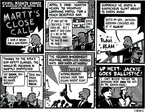 Ted Rall on Monday January 22, 2001 Comic Strip
