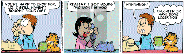 Garfield - Friday December 11, 2009 Comic Strip