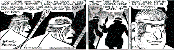 Alley Oop on Saturday August 10, 1996 Comic Strip