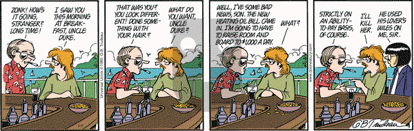 Doonesbury on Thursday January 7, 2016 Comic Strip