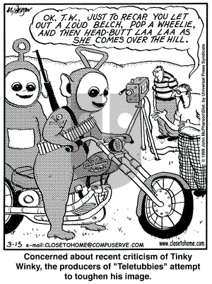 Close to Home on Monday March 15, 1999 Comic Strip