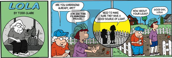 Lola on Sunday April 9, 2017 Comic Strip