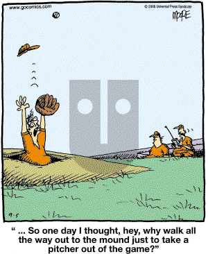In the Bleachers - Friday September 5, 2008 Comic Strip