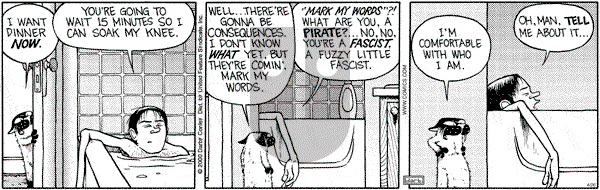 Get Fuzzy on Wednesday April 26, 2000 Comic Strip
