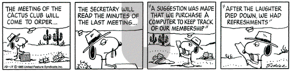 Peanuts on Friday October 11, 1985 Comic Strip