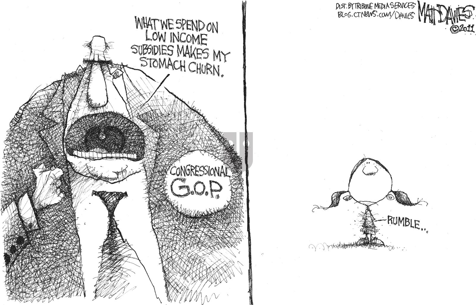 Matt Davies - Wednesday March 30, 2011 Comic Strip