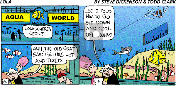 Lola on Sunday January 19, 2003 Comic Strip