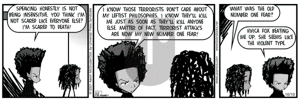 The Boondocks on Wednesday October 10, 2001 Comic Strip