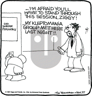 Ziggy on Friday October 31, 1997 Comic Strip