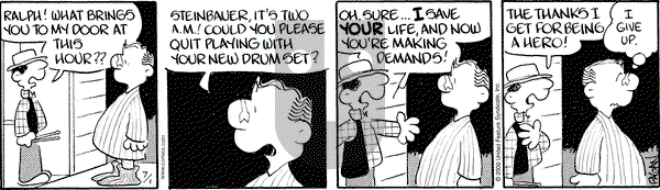Drabble on Saturday July 1, 2000 Comic Strip