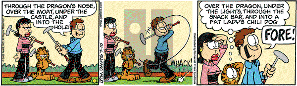 Garfield - Thursday July 10, 2008 Comic Strip