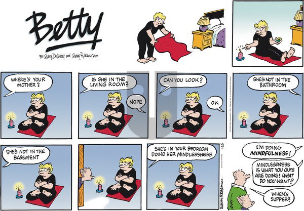 Betty - Sunday January 26, 2025 Comic Strip