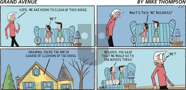 Grand Avenue on Sunday March 12, 2023 Comic Strip