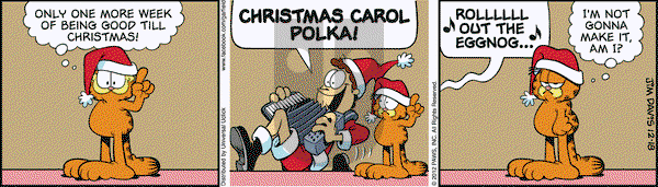 Garfield on Tuesday December 18, 2012 Comic Strip