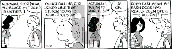 Drabble - Wednesday March 31, 2004 Comic Strip