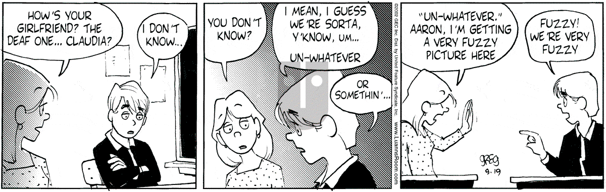 Luann - Thursday September 19, 2002 Comic Strip