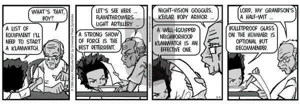 The Boondocks - Tuesday June 8, 1999 Comic Strip