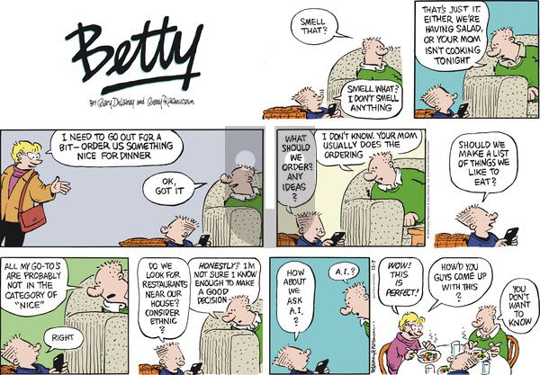 Betty on Sunday December 7, 2025 Comic Strip