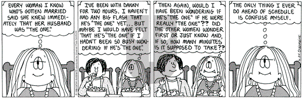 Cathy Classics on Wednesday June 24, 1998 Comic Strip