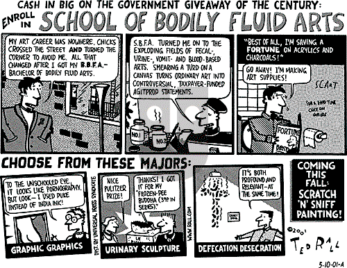 Ted Rall on Thursday May 10, 2001 Comic Strip