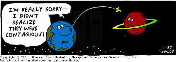 Frank and Ernest on Saturday January 27, 2001 Comic Strip