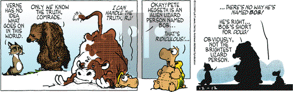 Over the Hedge on Friday December 12, 2025 Comic Strip