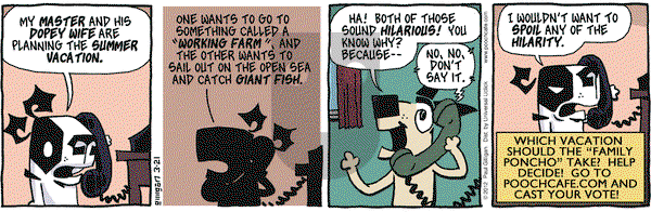 Pooch Cafe on Wednesday March 21, 2012 Comic Strip