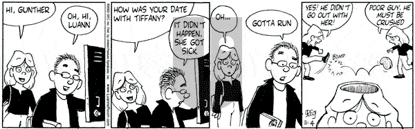 Luann on Monday November 4, 2002 Comic Strip