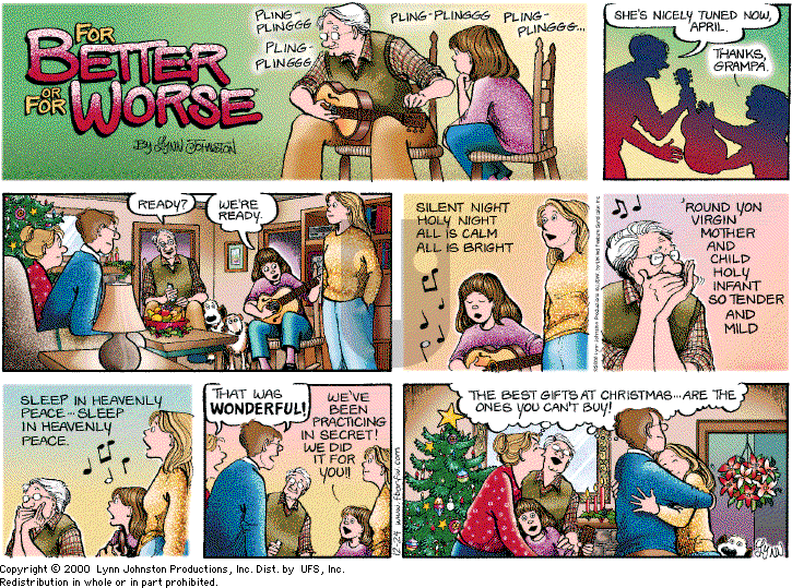 For Better or For Worse - Sunday December 24, 2000 Comic Strip