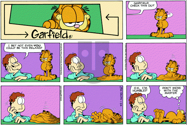Garfield - Sunday January 26, 2003 Comic Strip