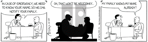 The Born Loser on Thursday October 30, 1997 Comic Strip