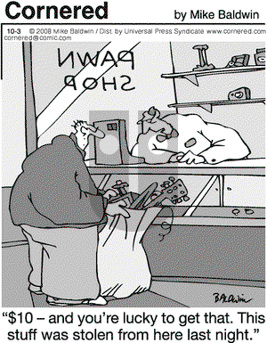 Cornered on Friday October 3, 2008 Comic Strip