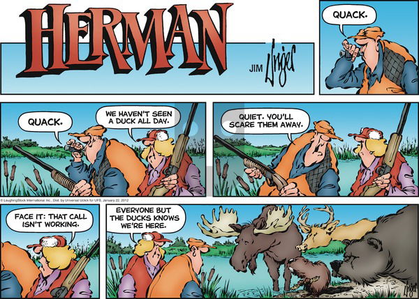 Herman on Sunday January 22, 2012 Comic Strip