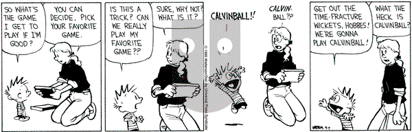 Calvin and Hobbes on Thursday September 7, 1995 Comic Strip