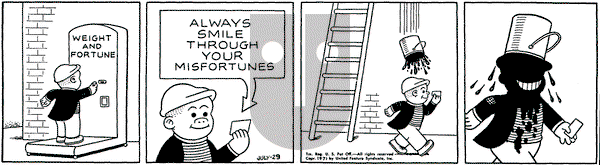 Nancy on Thursday July 29, 1971 Comic Strip