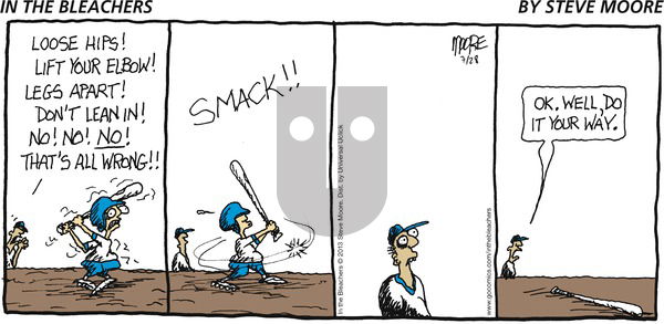 In the Bleachers on Sunday July 28, 2013 Comic Strip