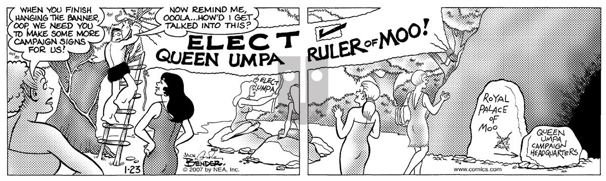 Alley Oop - Tuesday January 23, 2007 Comic Strip