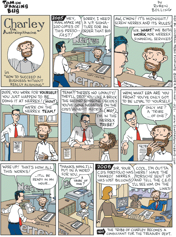 Tom the Dancing Bug on Saturday December 6, 2008 Comic Strip